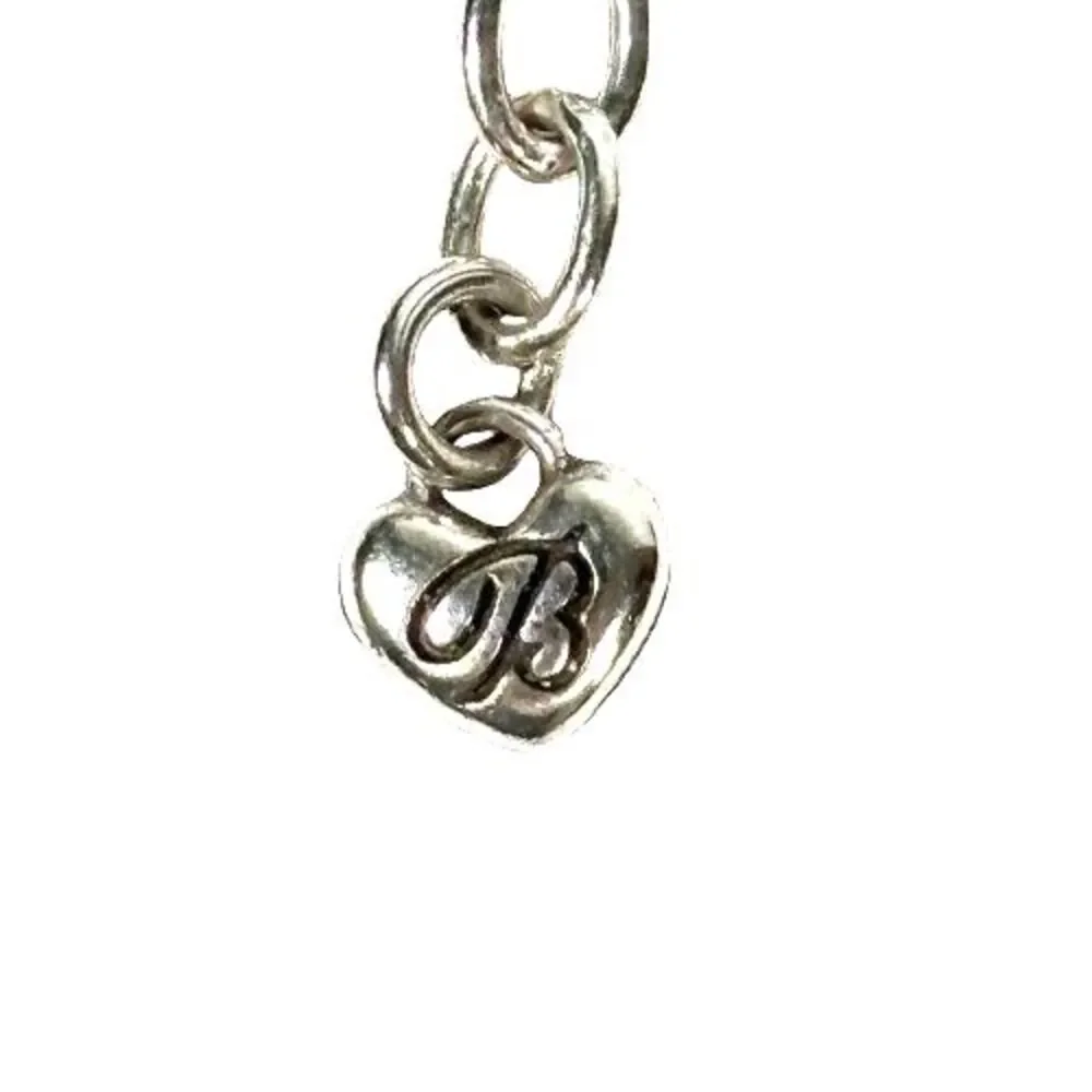 BRIGHTON GLISTEN HEART Clear Crystal Silver Bracelet Reversible JF8131 NWOT $72